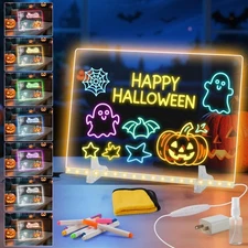 Lumiboard Led Drawing Board with 7 Colors,Light Up Acrylic Cosmody Drawing Board