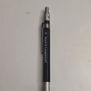 Royal & Langnickel Mechanical Pencil Black/Silver Knurled Grip, Pocket Clip
