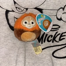 Squishmallow Kellytoy Plush Robb the Orangutan Clip On Keychain 3.5" NWT