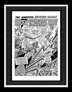 John Romita Amazing Spider-Man #107 Rare Production Art Pg 1 Monotone