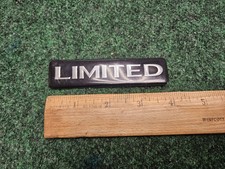 Oem Limited Edition Black Chrome Plastic Emblem Badge Logo Nameplate Name 6m8