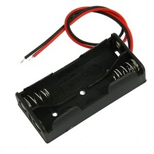 Black Plastic Battery Case Holder Wire 2 x 1.5V AAA Q6K77833 1.64 per battery
