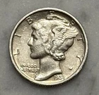 1938-S Mercury Dime - AU - About Uncirculated - 90% Silver