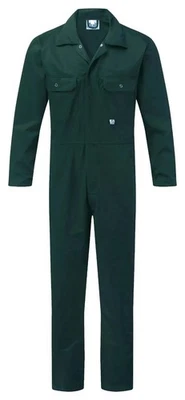 FORT WORKWEAR MENS WORK COVERALLS OVERALLS WAREHOUSE GARAGE MECHANICS BOILERSUIT SUIT BUTTON