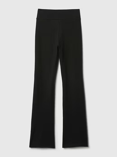Gap Girls Flare Legging Pants Size Large True Black - Picture 5 of 5