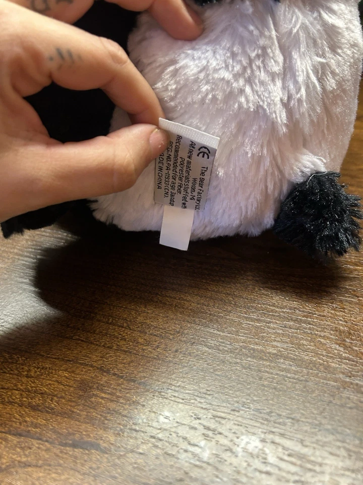 Vintage 2001 Bear Factory Panda Plush Black & White Bear Stuffed Animal - Image 3 of 4
