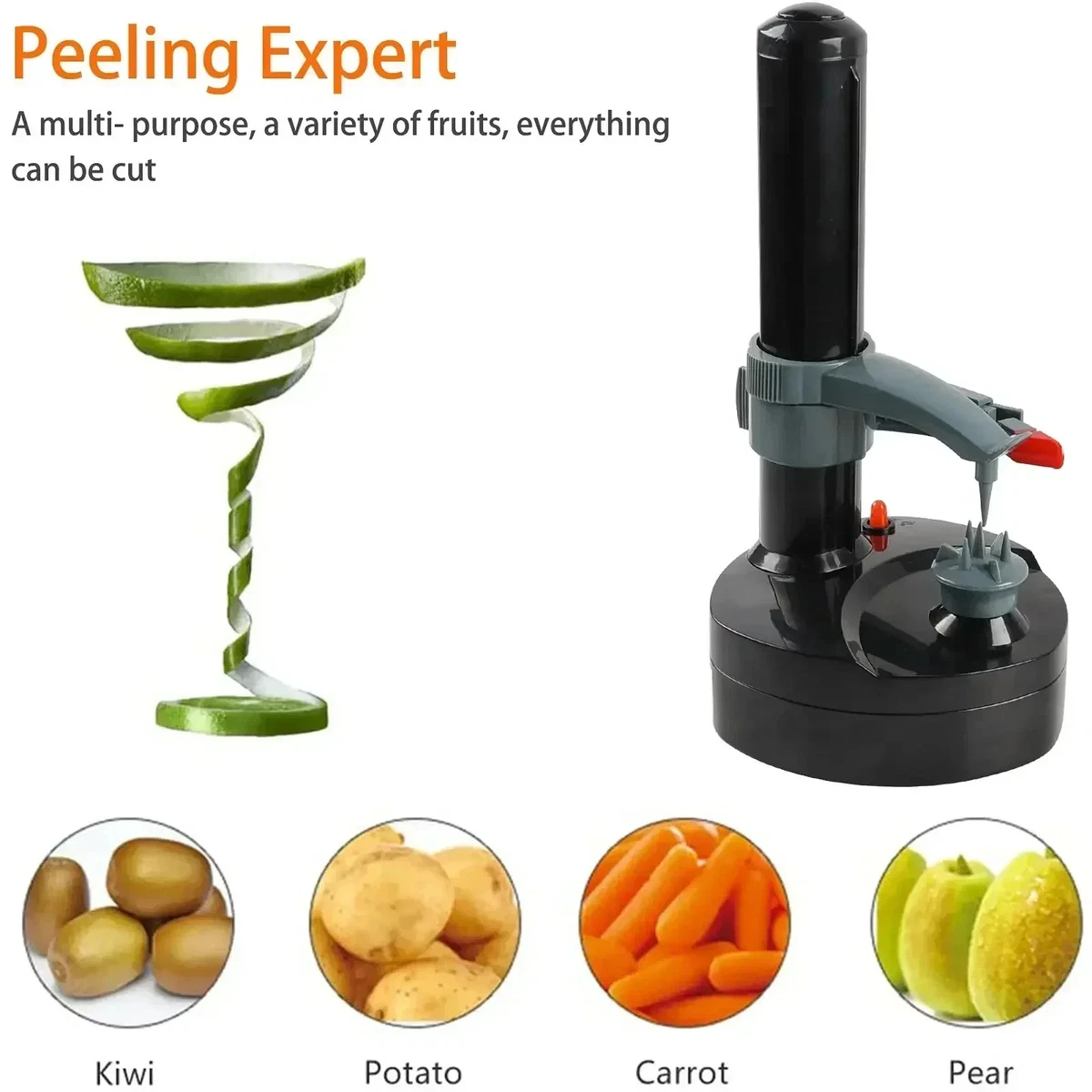 Pelapatate 3 In 1 In Acciaio Inox Con Ventosa: Togli-torsolo, Affetta E Sbuccia Mele, Pere E Patate (Verde Scuro)