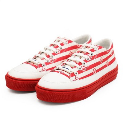 LOUIS VUITTON 2020y LV Stellar Low-Cut Sneakers Women Size 36 Red/White