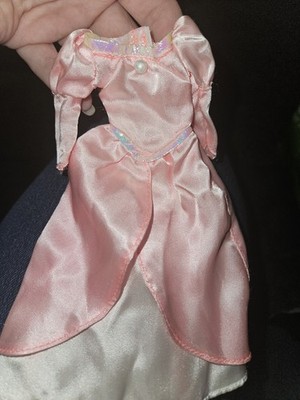 Vtg 1990 Little Mermaid Ariel Pink Dress Dinner At Eric's Gown Tyco Doll Clothes