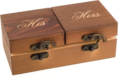 Wood Ring Box for Wedding Ceremony Rustic Vintage Ring Bearer Box Engagemnt Ring