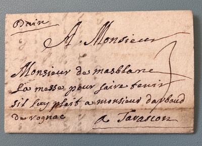 Lettre Von AIX (Provence) Für TARASCON / 1731 / Text Zu Sehen