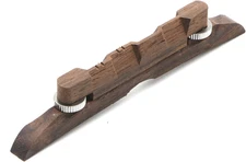 4.53-Inches Adjustable Compensated Mandolin Strings Bridge Ebony