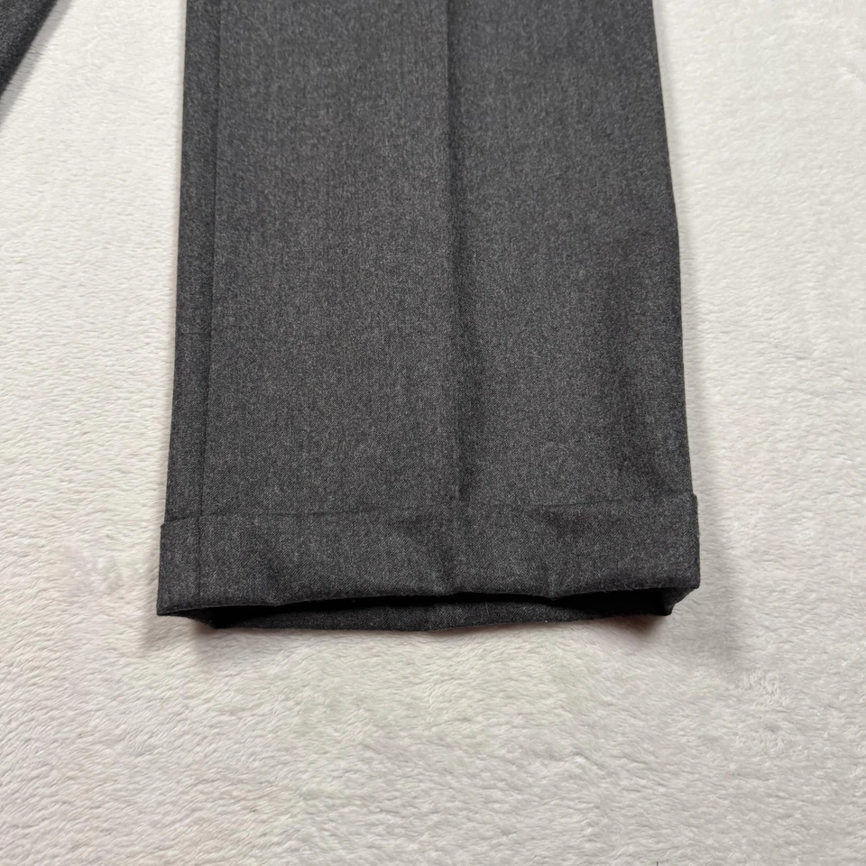 Brooks Brothers Pants Mens 40x30 Gray 1818 Madison Wool Cuffed Italian Fabric - Image 3 of 4