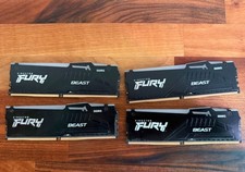 Kingston Fury Beast 128GB DDR5 RAM 5600MT/s/CL40 (4 x 32GB) Matched Set
