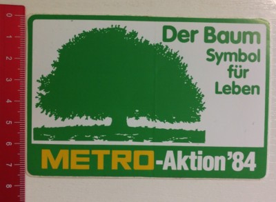 Aufkleber/Sticker: METRO Aktion 1984 (04051759) 
