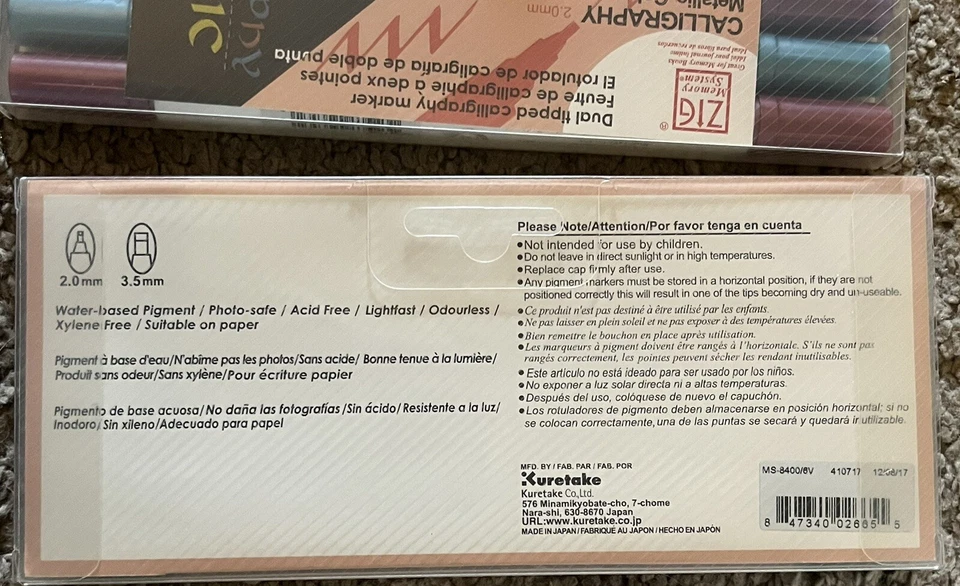 Sistema de memoria Zig Writer colores metálicos 2,0 mm/3,5 mm Foto 4 de 4