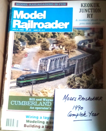 12 x model railroader magazines 1990 complete year see all 12 pictures trains - Picture 7 of 12
