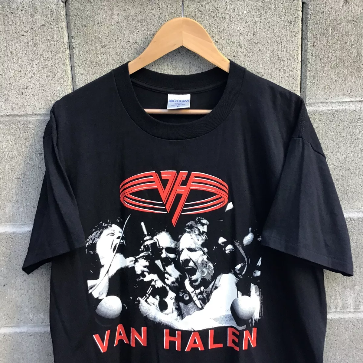 Vintage 90s Van Halen Brockum f**k and live tour rock band tee t shirt mens xl