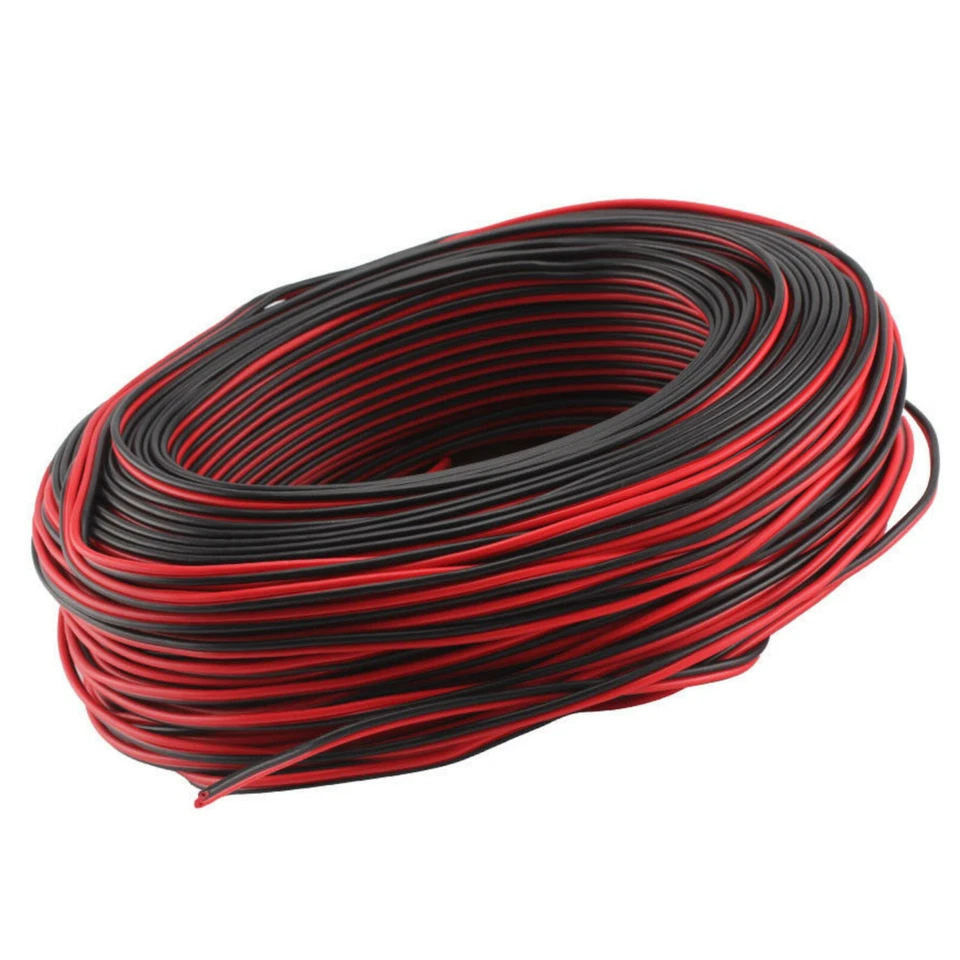 Loud Speaker Cable red / black 2x 0.75 mm² 1M to 100M. Excellent Quality, CCA