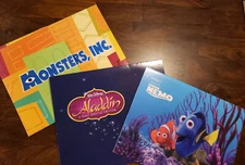 Disney Aladdin - Nemo - Monsters Picture Set  - 4 Prints Each - 12 PC  Set
