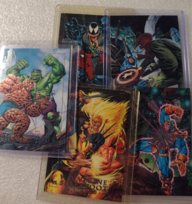 1992 Marvel Master Pieces 1 to 100 Plus 5 Sub Set Cards Missing 12 cards