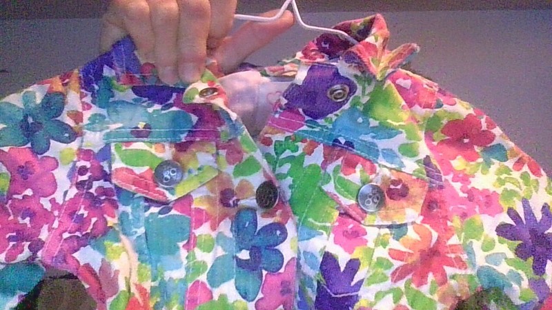Vibrant Bright Floral Children's Place 1989 Girl XS/4 Snap-Front Jacket Colorful