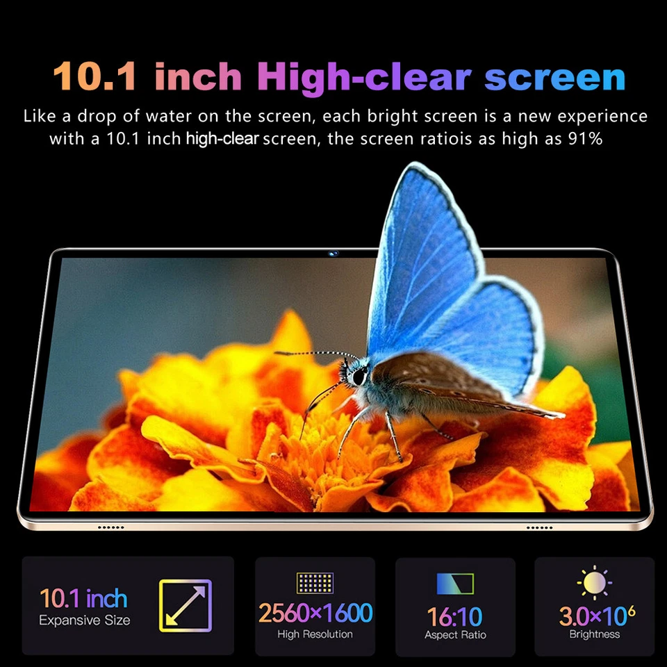 6GB+128GB 10.1 inch 1960*1080 High-Clear Android13 4G Calling B4K2 - Image 3 of 4