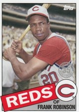 FRANK ROBINSON TOPPS MINI ON DEMAND 1985 INSERT REDS #16 2020 35TH ANNIVERSARY
