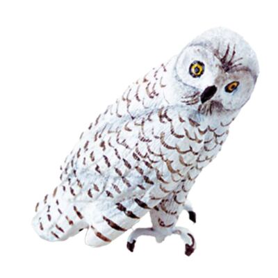 Puppenhaus Schneeeule Miniatur Outdoor Vogel Tier Garten Zubehör