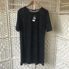 George Grey Animal Print Dress Size 10 UK Knee Length Stretch Casual Work