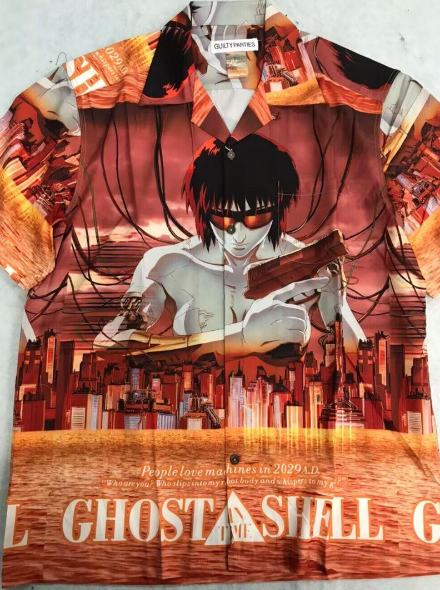洋*和様 WACKO MARIA GHOST IN THE SHELL アロハシ Wacko Maria Ghost in The Shell #1 Hawaiian collabo Shirt Size-M