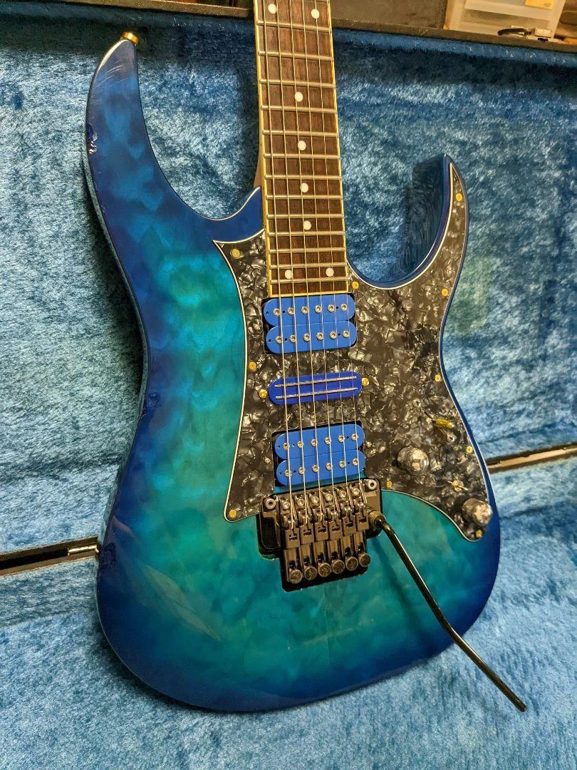 Electric Guitar Ibanez RG350QMZ Hexa & W.blade 3H MOD