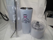 Cow Tumbler Cow Gift Fancyfams 22Oz Insulated Tumbler Love Cows Lid Metal Straws