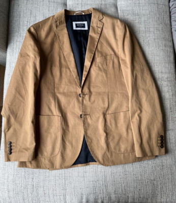 MCNEAL Men's Beige cotton Blazer Jacket Size 56/uk46R 