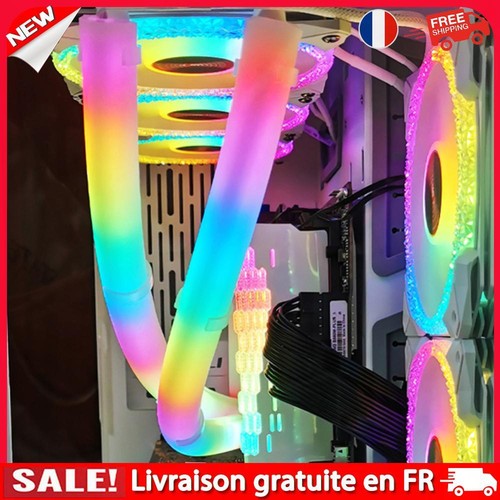 Tube de refroidissement à eau lumineux, 6 pièces, 5V, 3 broches, ARGB, Aura Sync