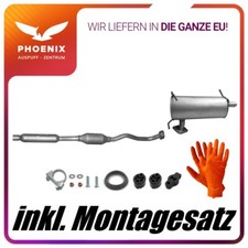 für Mitsubishi Outlander II 2.0 2.4 AWD Mittel+Endschalldämpfer Auspuffanlage