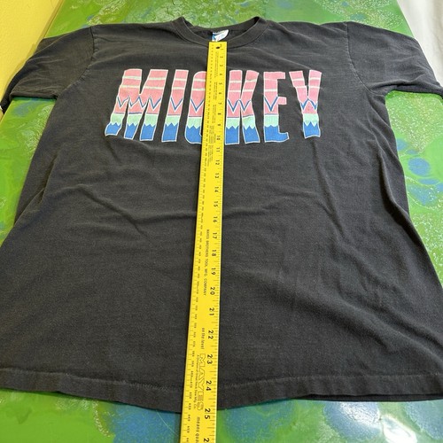 Camiseta De Colección Big Spellout Mickey Mouse L Gráfica Disney Hecha en EE. UU. Puntada Única - Imagen 8 de 8