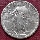 1917 D Standing Liberty Quarter 25c Type 1 Better Grade Details #89532