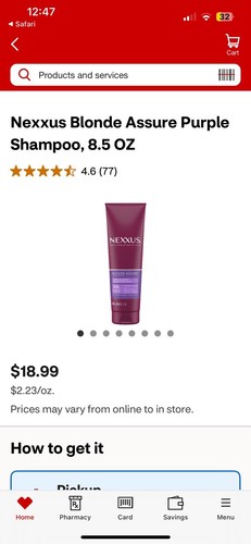 NEXXUS BLONDE ASSURE Color Toning Purple Shampoo - 8.5 fl. oz. - Picture 4 of 9