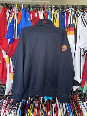 SPAIN 2006 FOOTBALL SOCCER TRACK JACKET ADIDAS 741855 sz M MEN