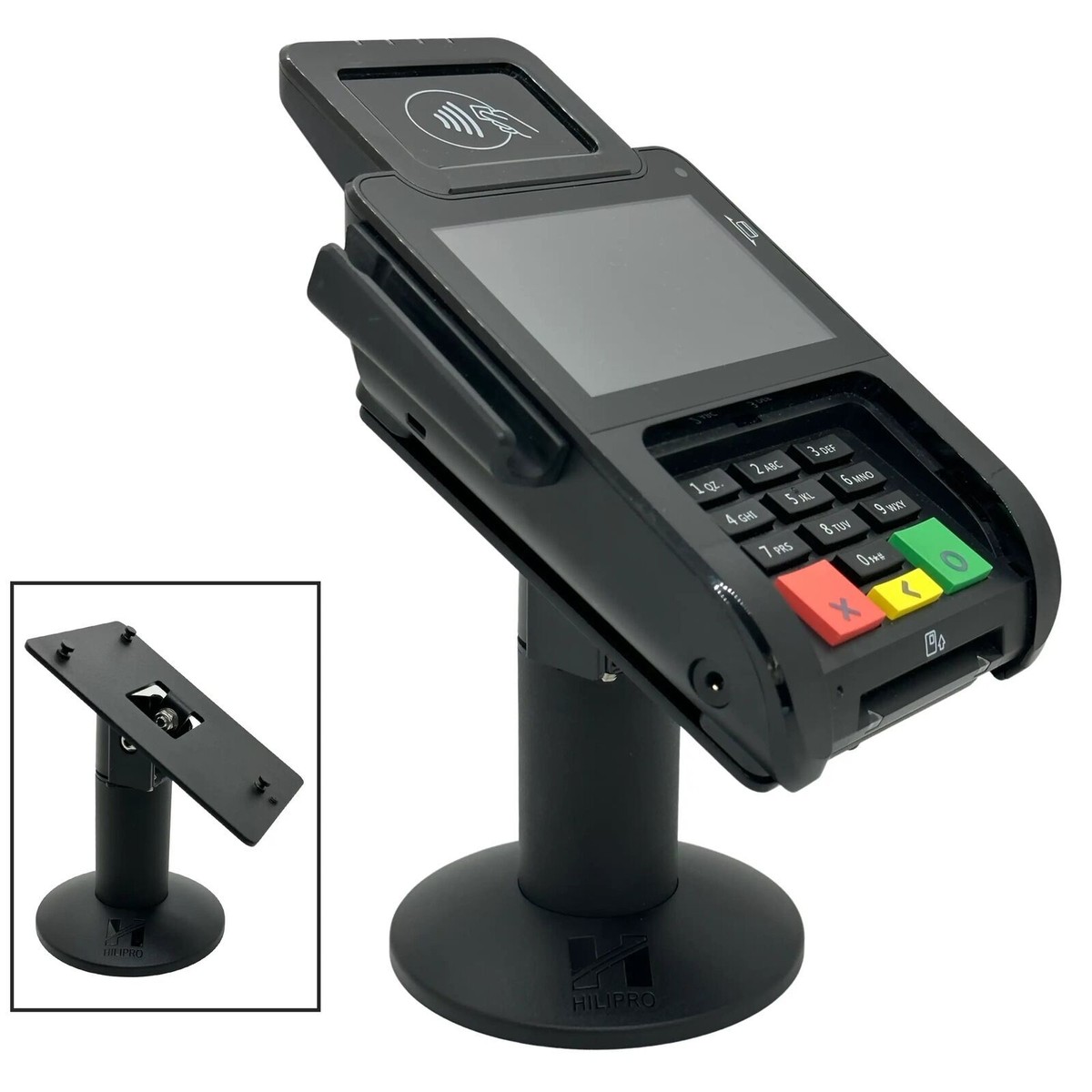 Credit Card Machine Mount PAX Q30 Swivel And Tilt Stand - Steel With ...