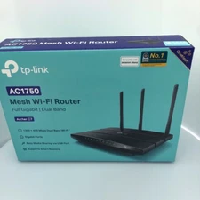 tp-link Mesh Wi-Fi Router-Black-Full Gigabit/Dual Band AC 1750; Archer C7