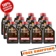 Motul 106376 8100 X-Clean Motor Oil - Set of 12