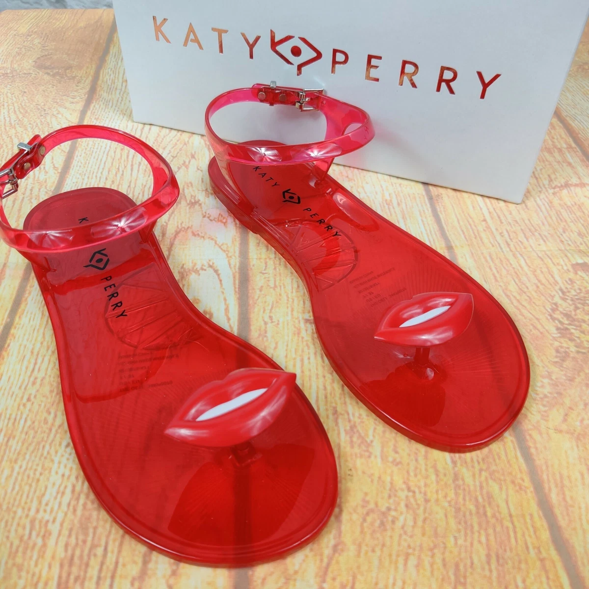 Katy perry lip sandals clearance