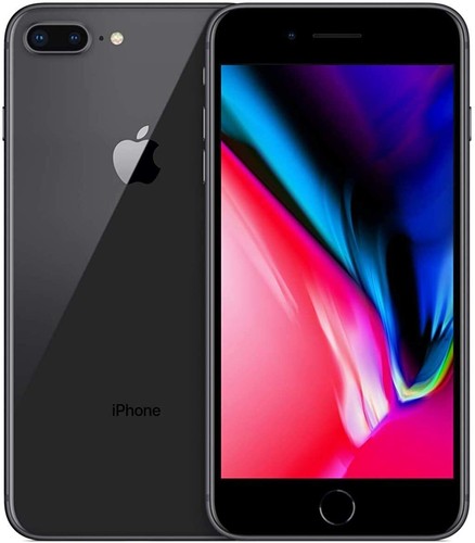 Apple iPhone 8 Plus Unlocked 128GB Gray with Tempered and Earbuds (Very Good) - Afbeelding 2 van 5