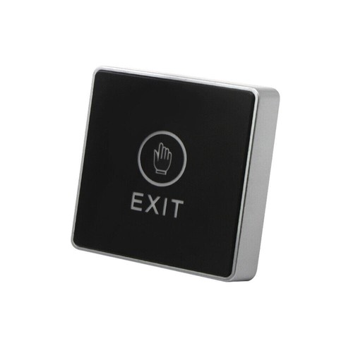 Botón de salida táctil de puerta Interruptor de liberación doméstica Panel Control de acceso Luz LED - Imagen 6 de 11