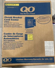 Square D QO12024L125G 125A-Amp 20 Space 24Circuit 120/240V Main Lug Load Center