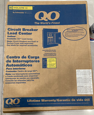 Square D QO12024L125G 125A-Amp 20 Space 24Circuit 120/240V Main Lug Load Center