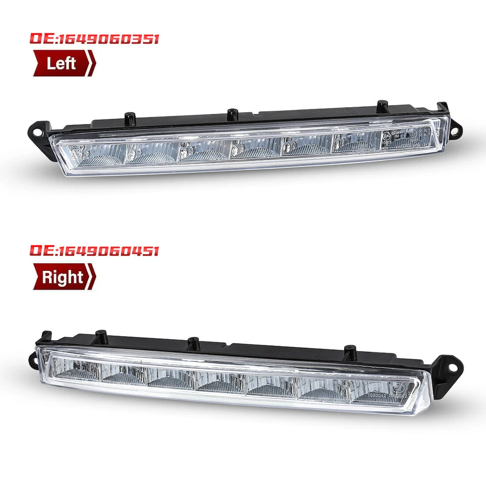 PARA MERCEDES-BENZ X164 GL320 GL350 GL450 GL550 2007-2013 FAROS ANTINIEBLA LED DELANTEROS Foto 3 de 4