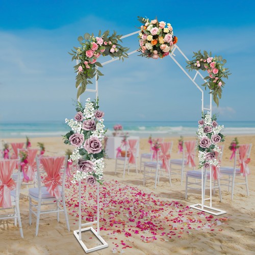7.87ft Metal Arch Wedding Sturdy Base For Garden Party for Ceremony ...
